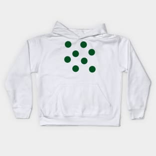 Green Polka Dots Kids Hoodie